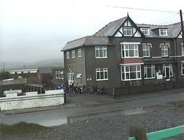 Preparing to leave Borth youth hostel